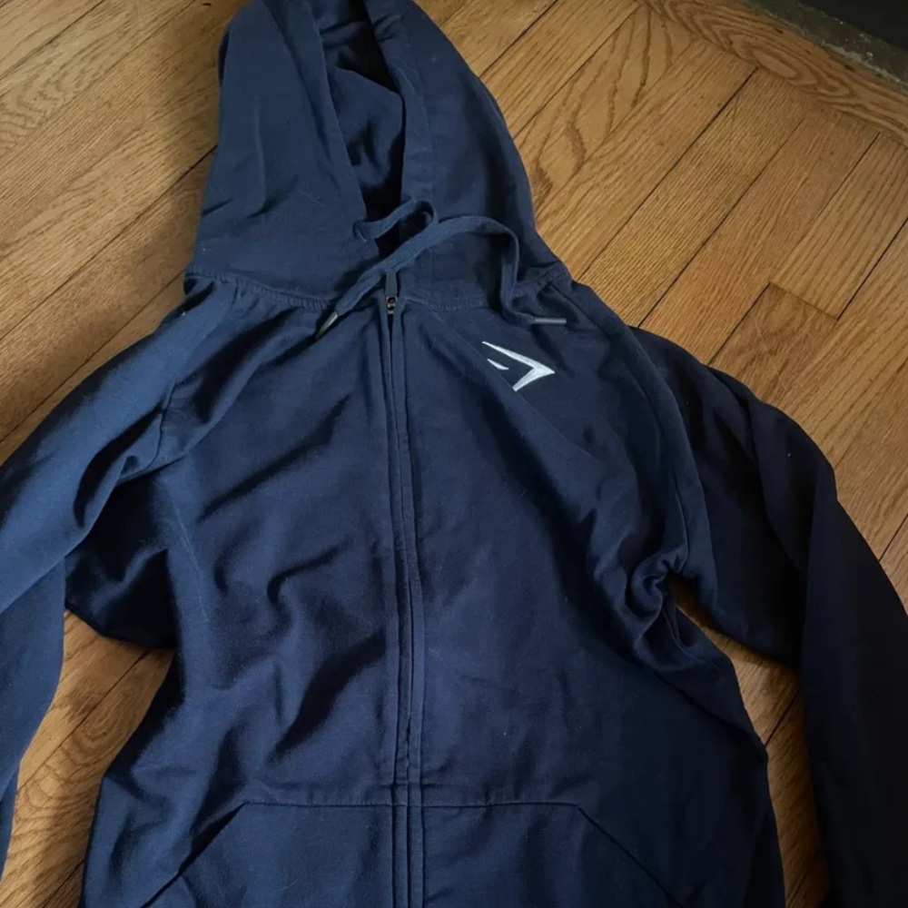 Gymshark Navy Cosy Zip Up Hoodie